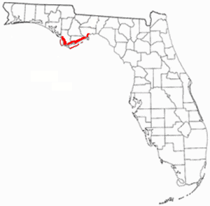 florida's forgotten coast on map