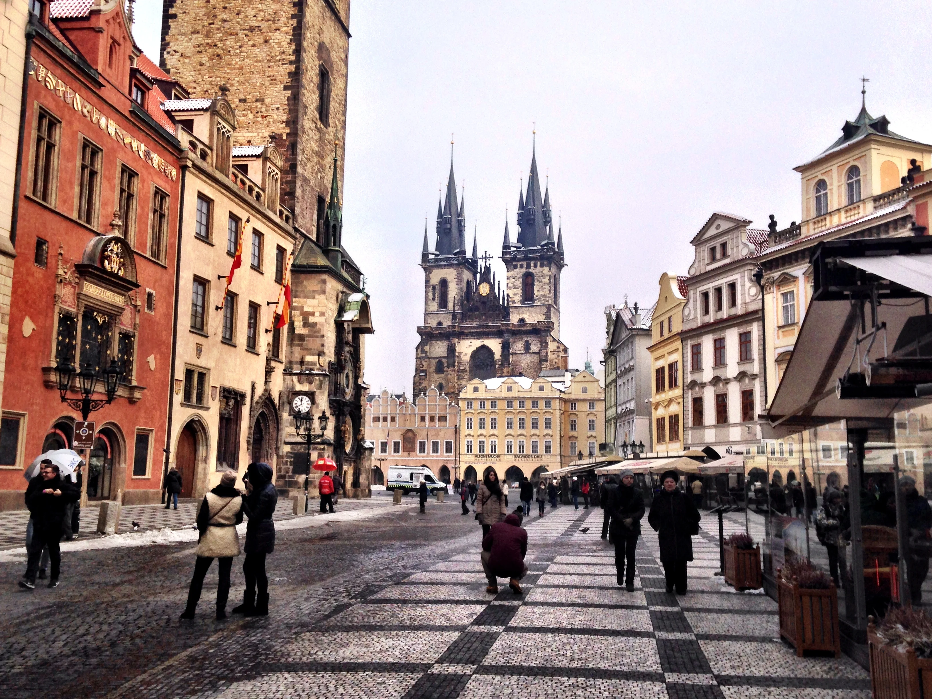 walking around Prague