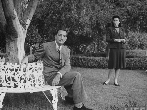 in the garden of gala dalí