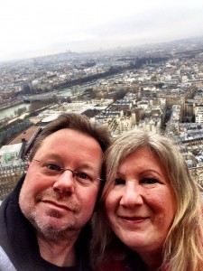 Eiffel Tower - all to ourselves in late January