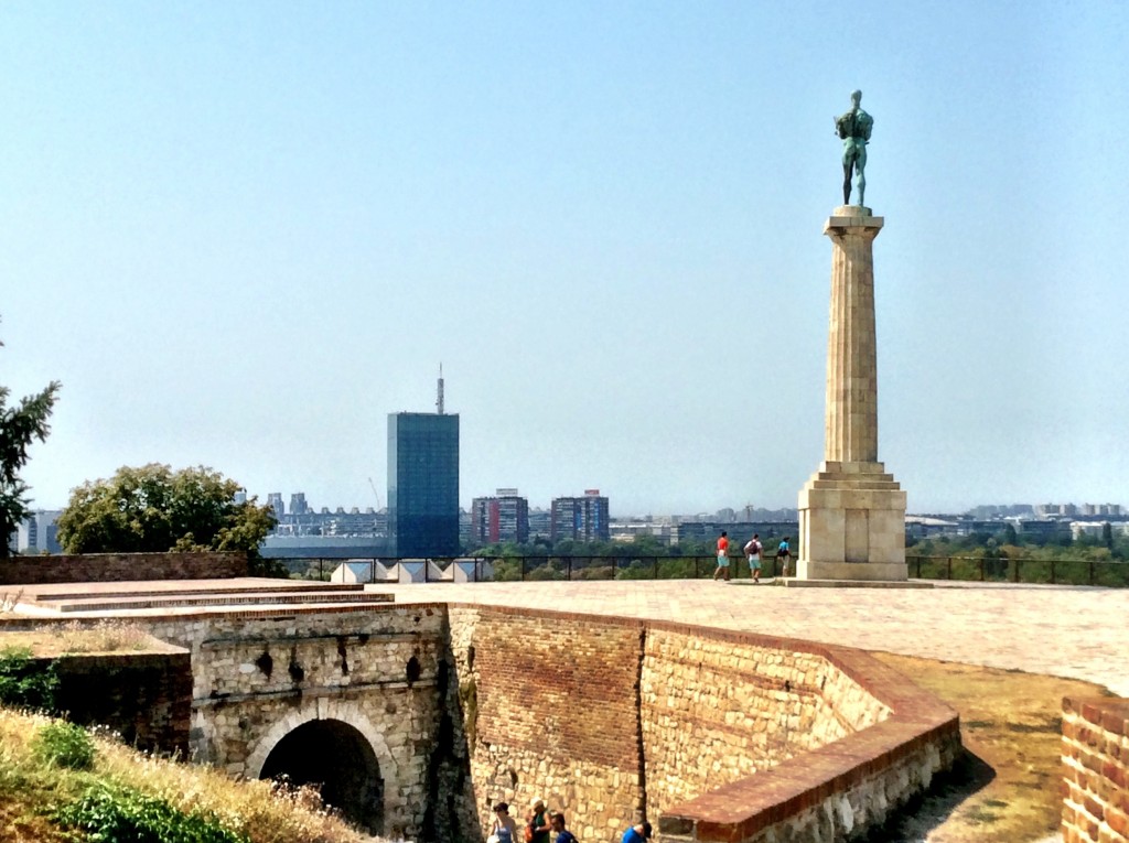 into Serbia - statue of the Victor