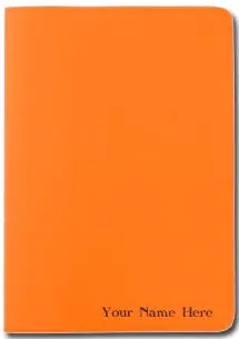 Personalized Hunters Blaze Orange Passport Holder