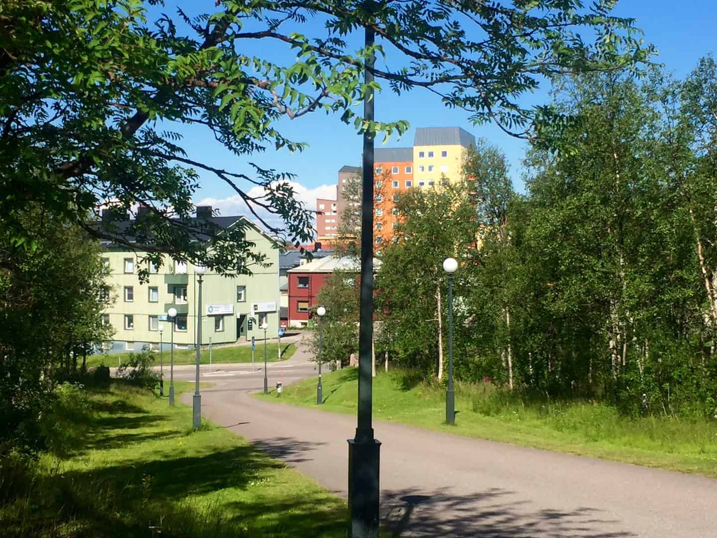 Looking toward the existing city center