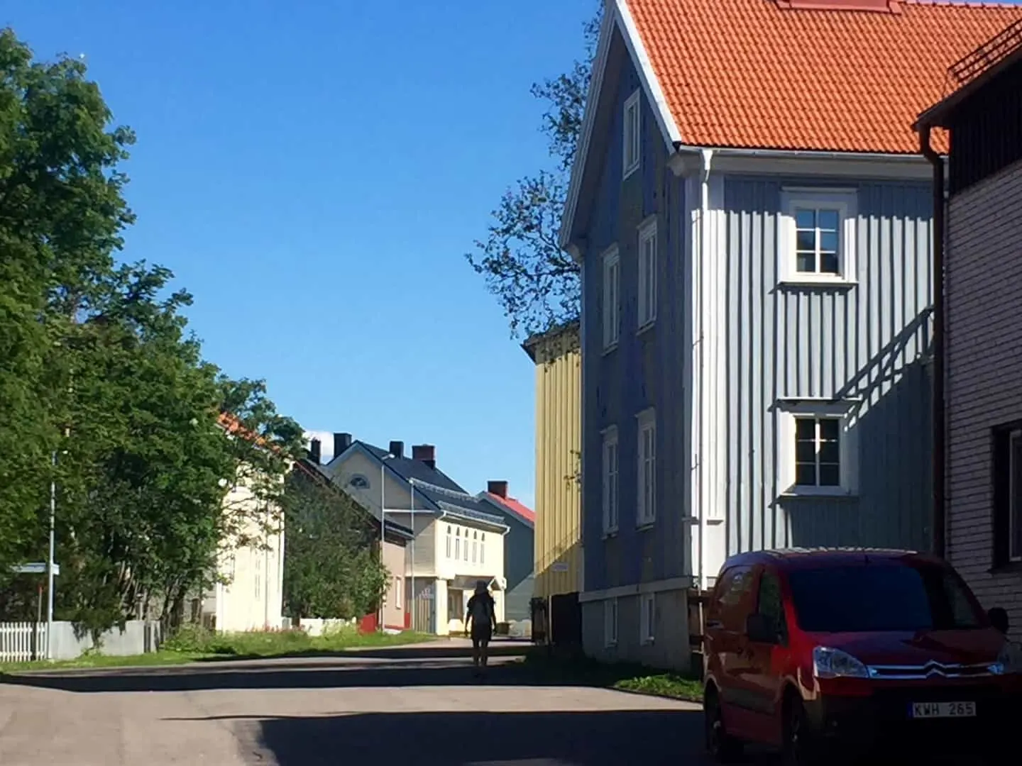 Early 20th century residential street in Kiruna