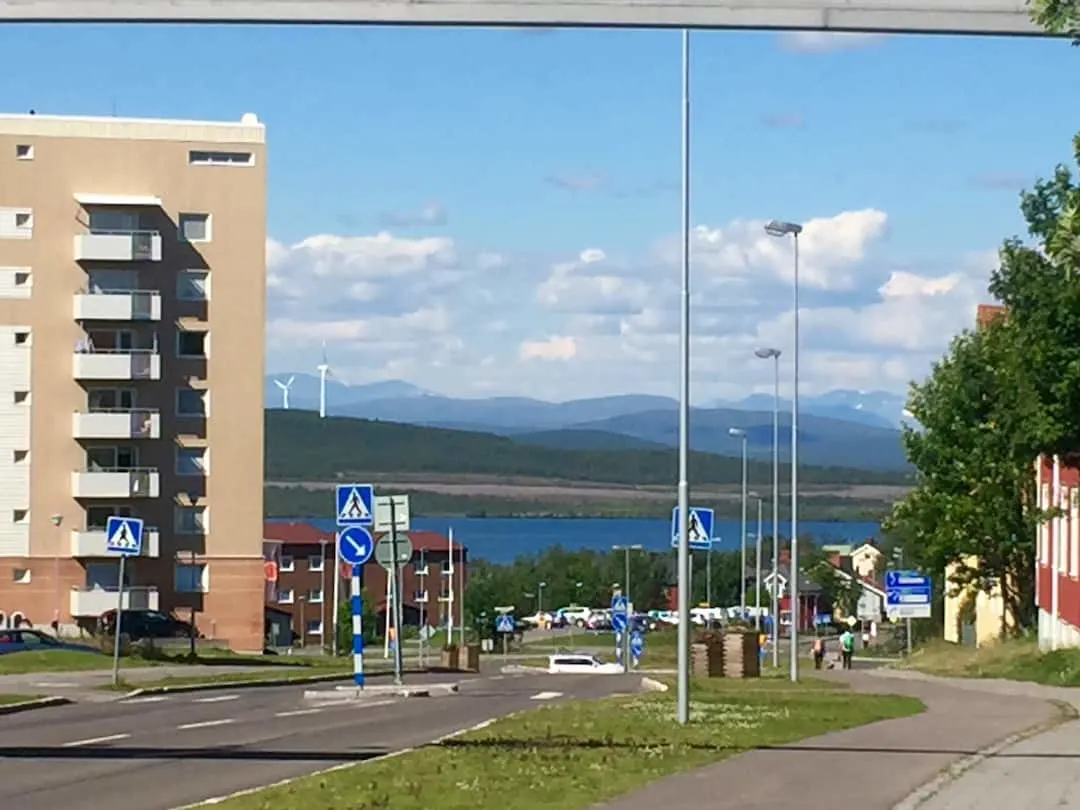 Looking toward Lake Luossajärvi in Kiruna