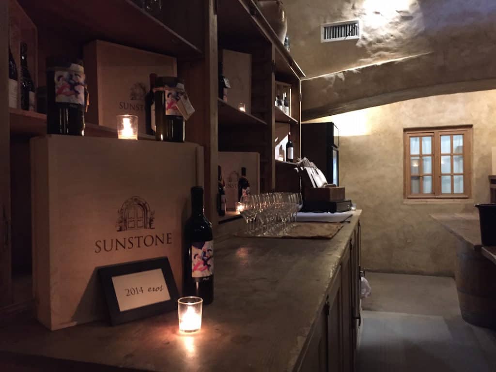 sunstone tasting area