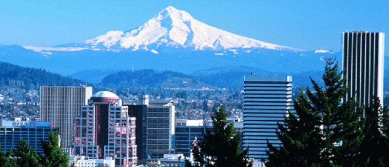 Mount Hood overlooks PortlandOregon