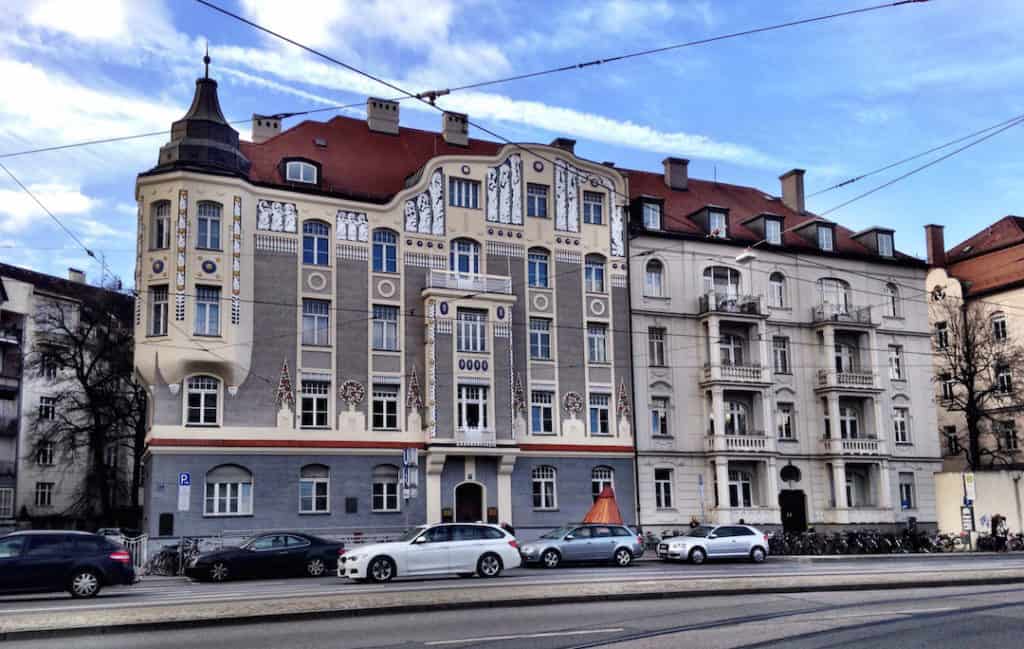 jugendstil architecture in Schwabing