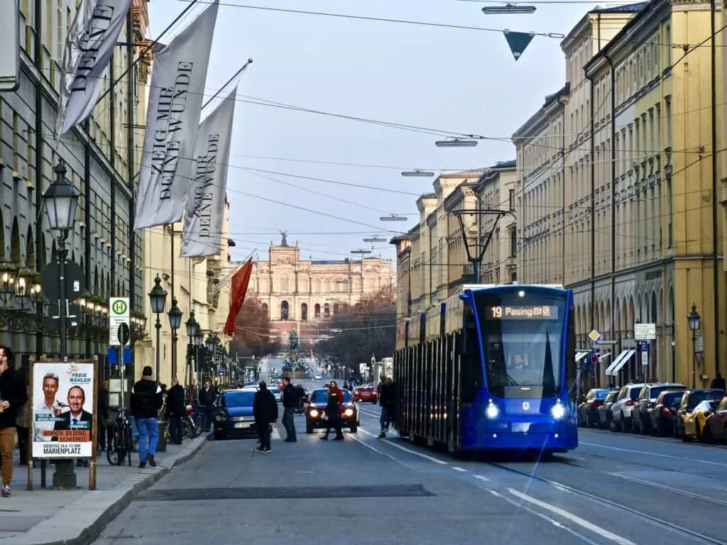 getting around Munich on the tram and train systems