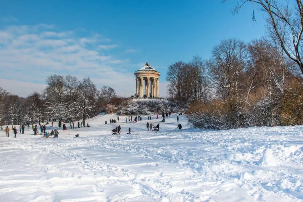 things to do in Munich in winter - Englischer Garten