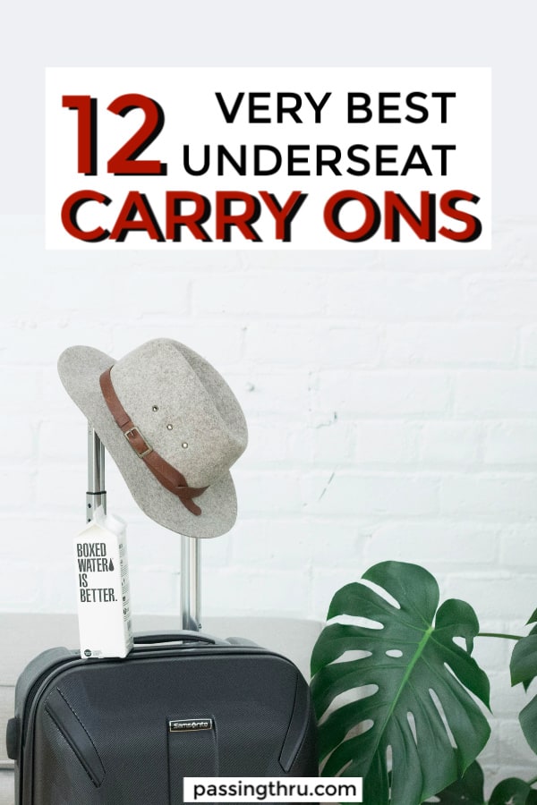 12 underseat carry on luggage